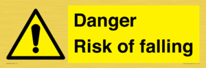 Danger Risk of falling